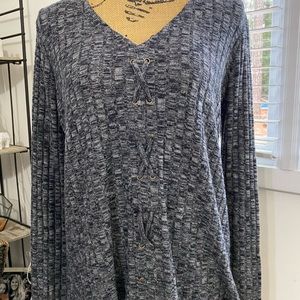 Gray & black sweater